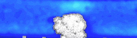 ViewFlow flow imaging: left-to-right flow past a clay blockage